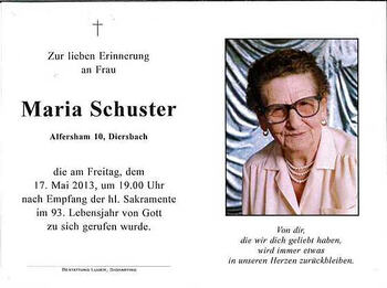 Maria Schuster / © Pfarrgemeinde Kopfing Maria Schuster