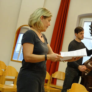 Voller Körpereinsatz bei Ursula Langmayr!