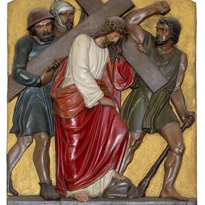 Jesus nimmt das Kreuz auf seine Schultern