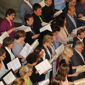 Der Chor des Konservatoriums für Kirchenmusik bei der Abschlussmesse 2016