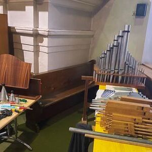 Die Orgelwerkstatt.