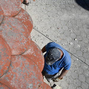 an der Mauer am 2. Tag