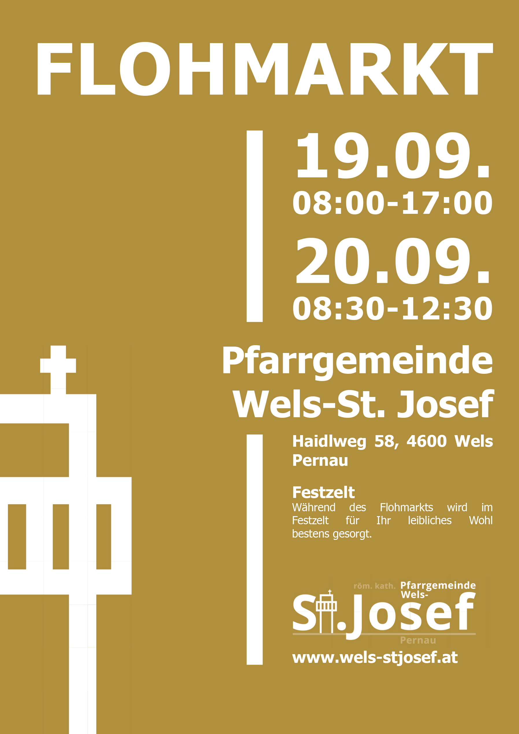 Flyer / Pfarrgemeinde Wels-St. Josef Flyer Flohmarkt 2026 - Seite 1