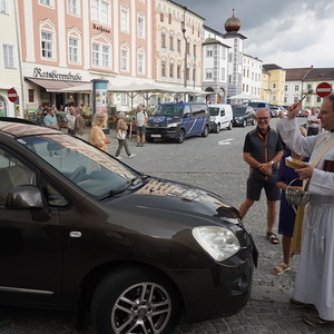 Bilder von der Segnung der Fahrzeuge am Christophorussonntag