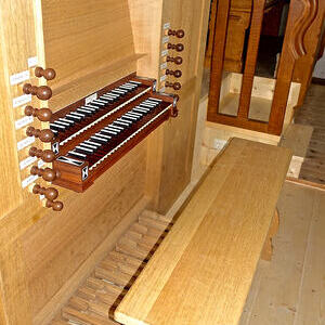 Neue Orgel in Engelhartszell - Spieltafel
