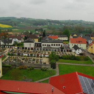 Blick auf den Friedhof