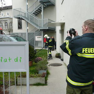 Feuerwehrübung im Kindergarten