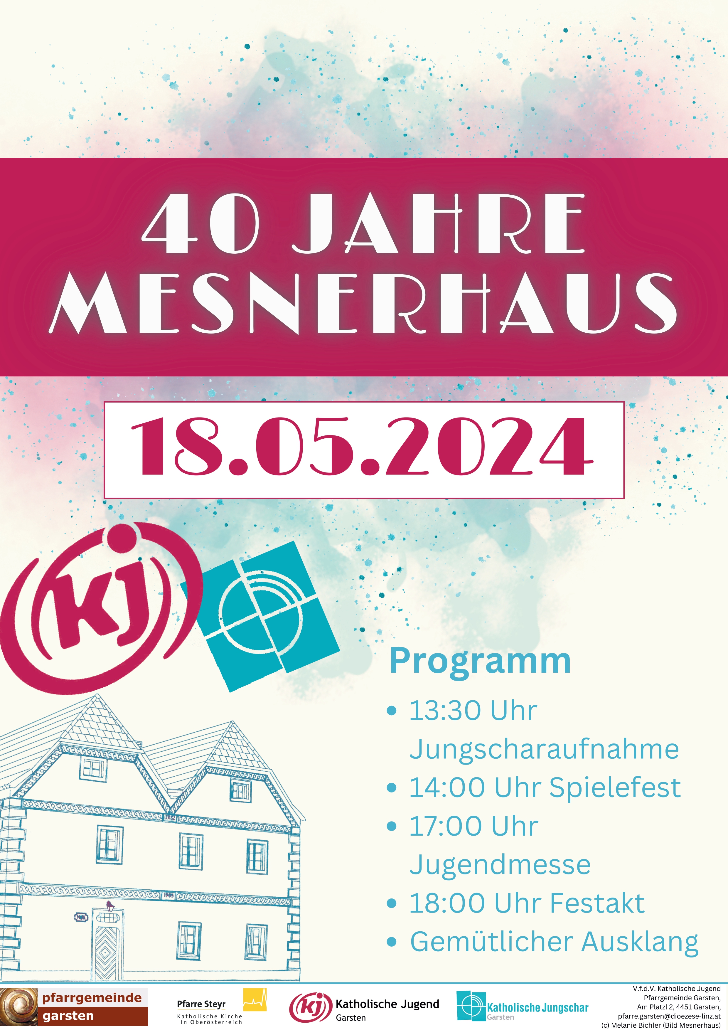 40-Jahre Mesnerhaus Plakat