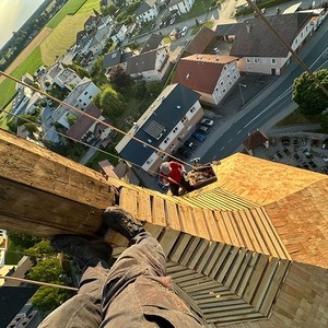 Erneuerung Zwiebelturm Pfarrkirche Burgkirchen