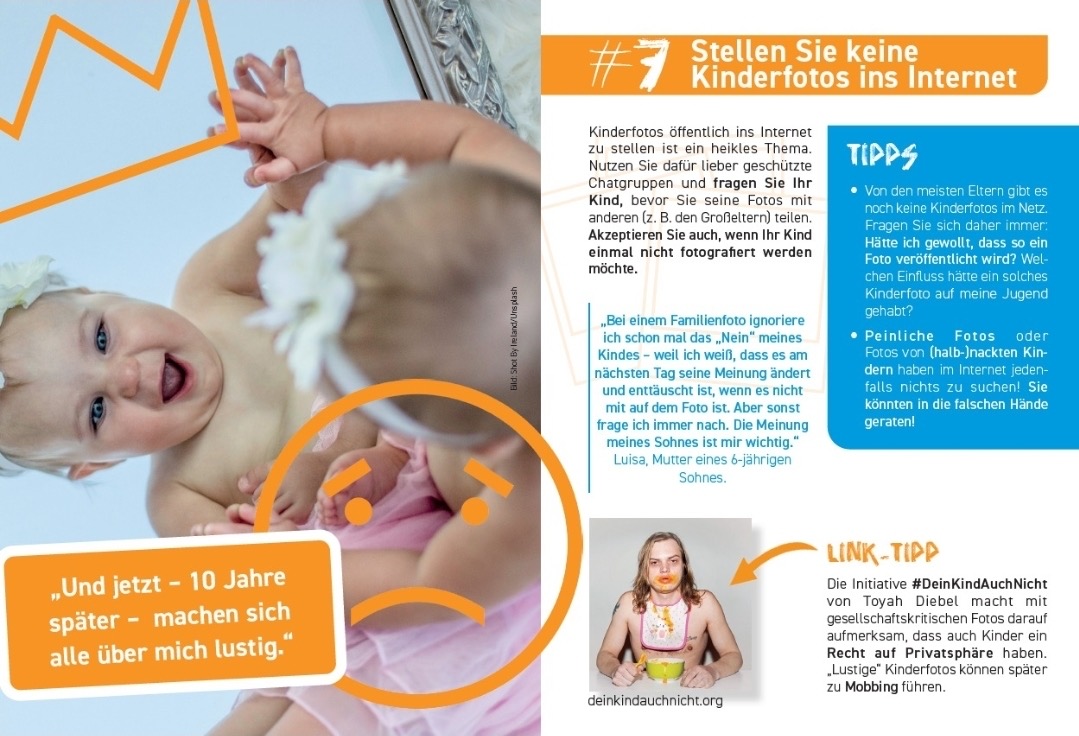 Stellen Sie keine Kinderfotos ins Internet