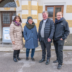 Hermine Schimpelsberger, Susanne Lammer, Bischof Manfred Scheuer, Jakob Haijes