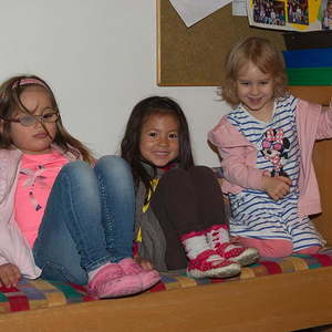 Hühner im Kindergarten