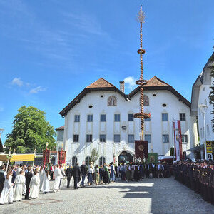 Aufstellung am Marktplatz