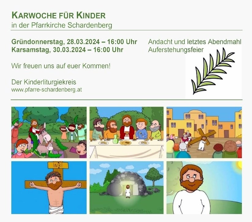 Karwoche / Kinderliturgiekreis für Kinder