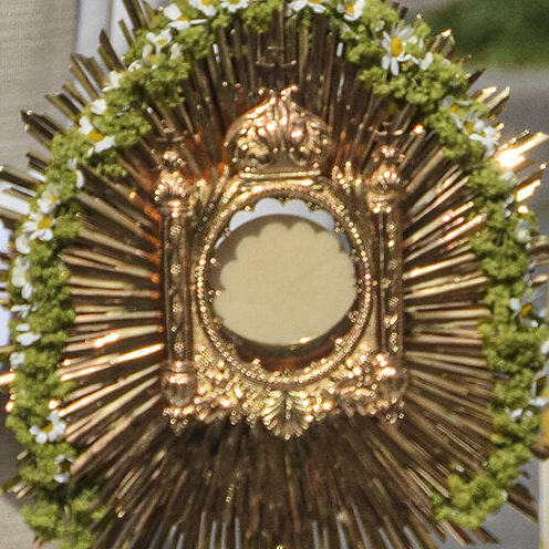 Fronleichnam2018-05-31Segenaltar am Kirchenplatz