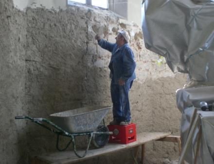 Innenarbeiten und Verputzen