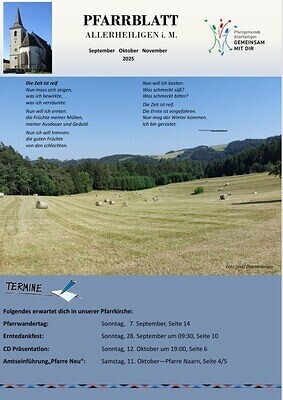 Pfarrblatt 09 bis 11 2025