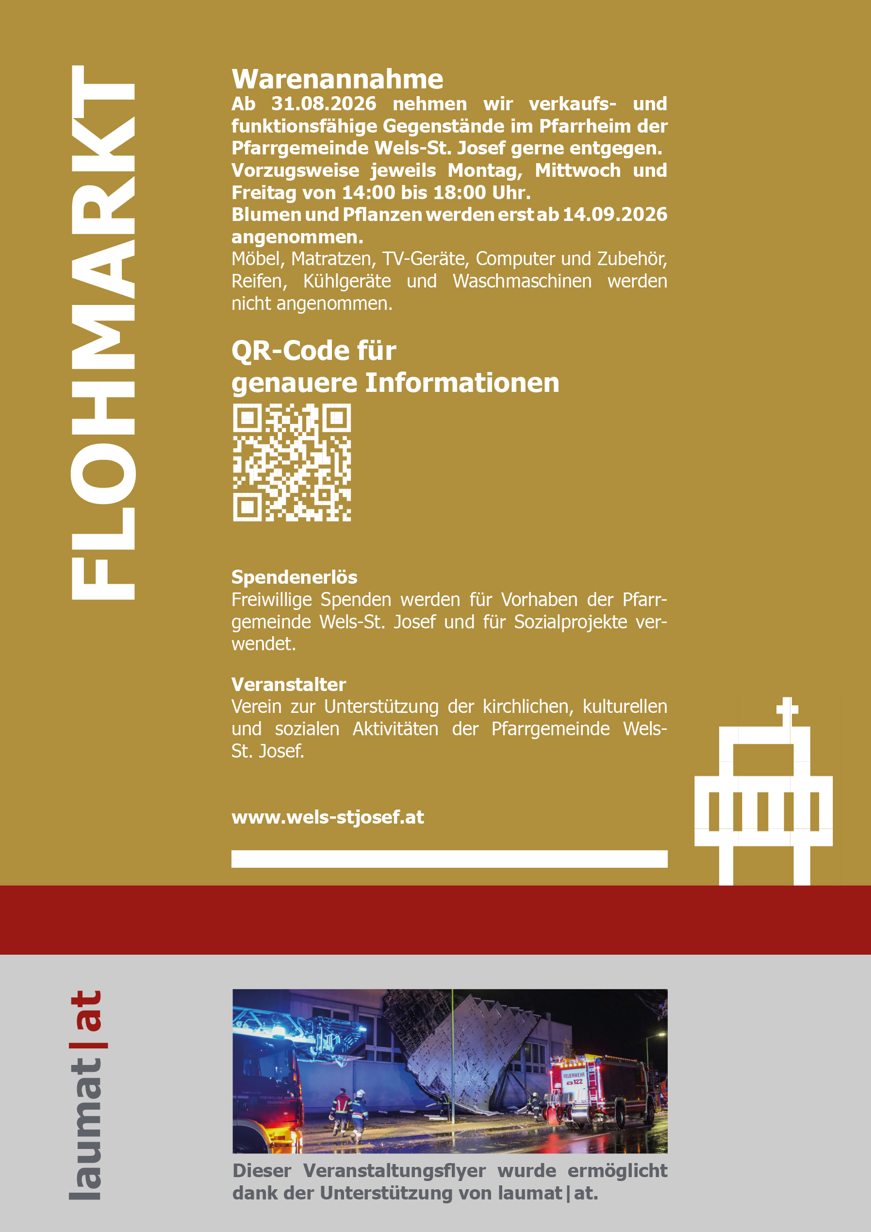 Flyer / Pfarrgemeinde Wels-St. Josef Flyer Flohmarkt 2026 - Seite 2