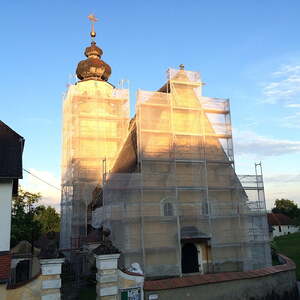 Außenrenovierung der Wallfahrtskirche Hilkering 2016