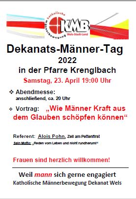 Plakat zum Dekanatsmännertag