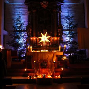 Altar in der Heiligen Nacht