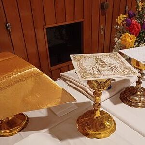 die Gaben werden vorbereitet