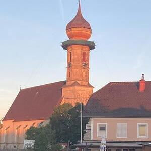 Erneuerung Zwiebelturm Pfarrkirche Burgkirchen