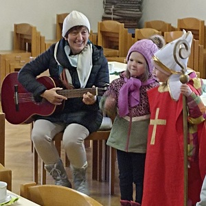 Pfarrfrühstück mit Kindergartenkindern am 9. Dezember 2022