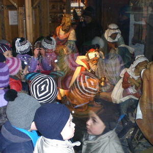 Kindergarten bereitet sich auf Weihnachten vor