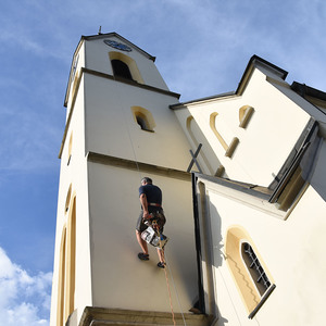 Fotograf Wilfried wagte sich hoch hinauf