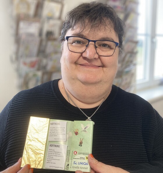 Gabriele Fischer / © Caritas Schokopreis für Caritas-Bewohnerin