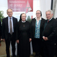 80 Jahre Krankenhaus St. Josef Braunau / © Denise Stinglmayr / Land OÖ V. l.: Bgm. Mag. Hannes Waidbacher, Univ.Prof. DDr. Paul Zulehner, GFin Sr. Gisela Wiesinger, Generaloberin Sr. Angelika Garstenauer, LH Dr. Josef Pühringer, GF Erwin Windischbauer MAS