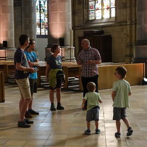 Die erste Gruppe für „Orgel mit allen Sinnen”...