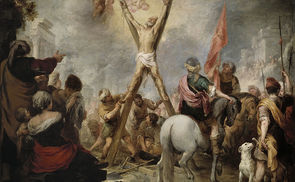 The Martyrdom of Saint Andrew the Apostle im Prado Museum Madrid, Link zum Bild: https://commons.wikimedia.org/wiki/File%3ALoumartiriosanandresmurillo.jpg