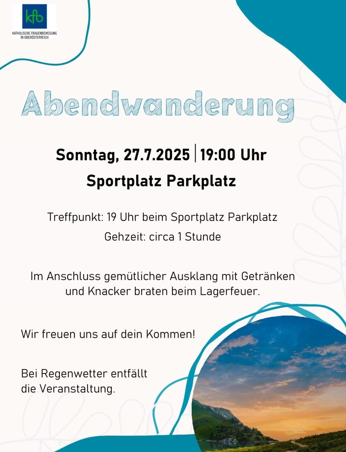 Abendwanderung kfb