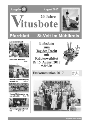 Pfarrblatt August 2017