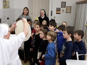 Besuch in der Hostienbäckerei