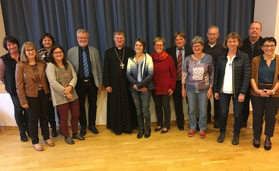 Gespräch der Religionslehrerinnen mit Bischof und Schulamtsleiter