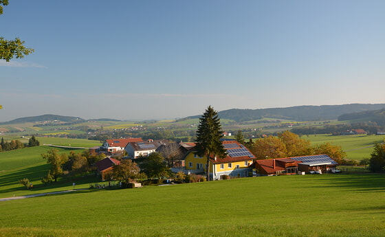 Blick vom Aussichtsplatz Feitzing