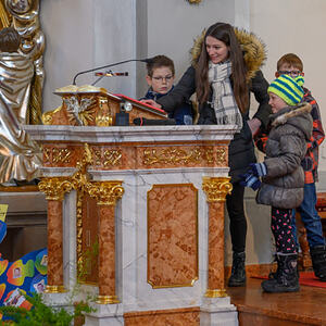 Familiengottesdienst der Pfarrcaritas Kinderbetreuungseinrichtung Kopfing