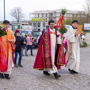 Palmprozession und Heilige Messe
