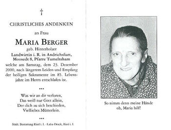 Maria Berger