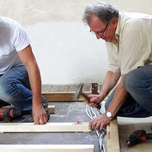 Impressionen vom Bodenverlegen am 04.08.2016