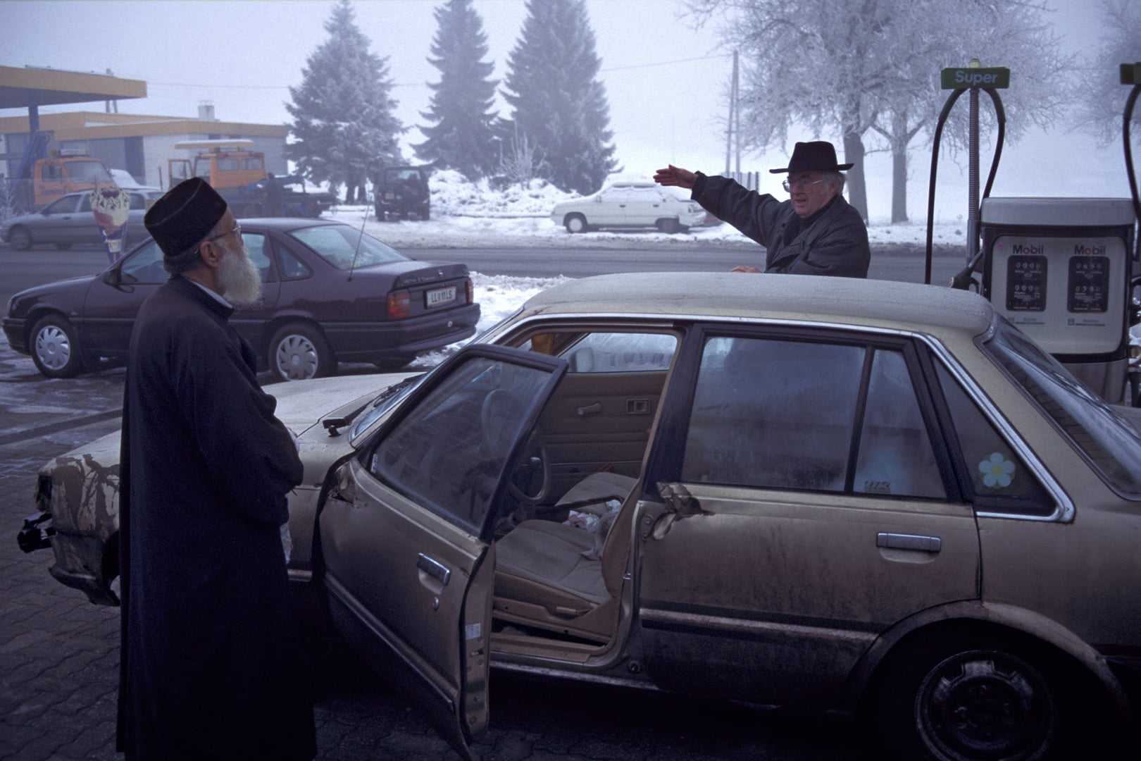 Ein syrisch orthodoxer Mönch war in seiner Heimat Libanon und hatte sich auf dem Rückweg nach Schweden zu uns verirrt