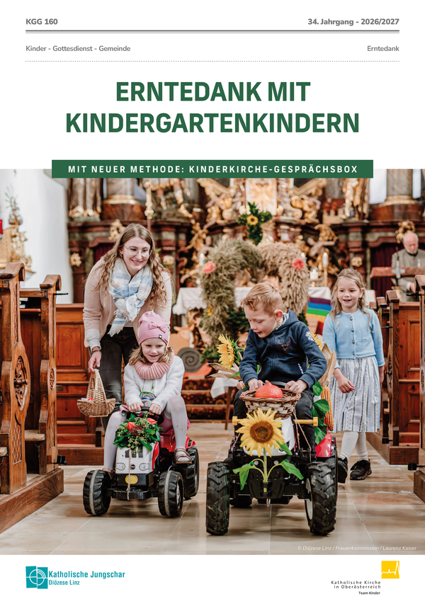 Erntedank mit Kindergarten-Kindern