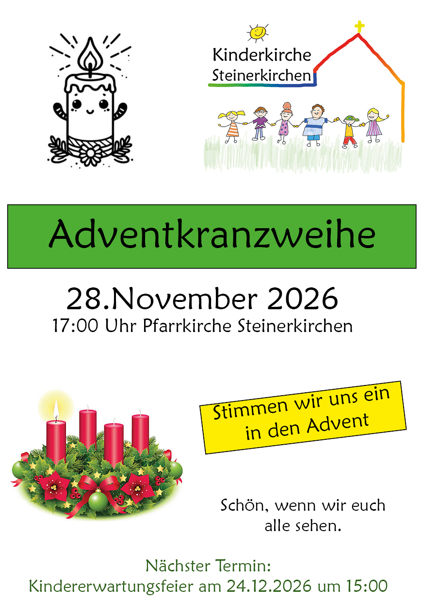 Einladung zur Adventkranzweihe