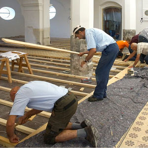 Impressionen vom Bodenverlegen am 06.08.2016