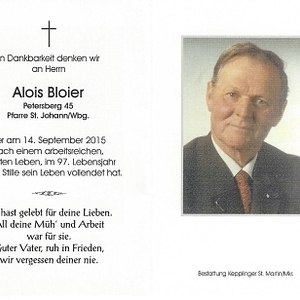 gestorben am 14. September 2015