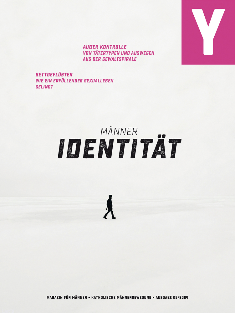 Das Cover der Ausgabe 5/2024 zur Männeridentität ist eine Grafik