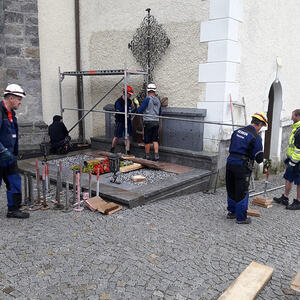 Impressionen von der Kirchturmsanierung